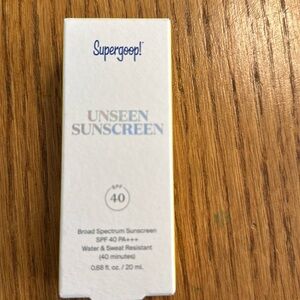 Unseen sunscreen never been used